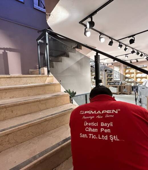 Camlı merdiven korkuluğuyla şık ve sade tasarımlar yakalayın! Cihanpen farkıyla.. (3)